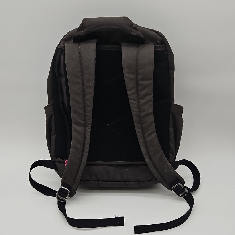REI Dark Green Gray Tone Backpack with Pink Zipper Pulls - Picture 5 of 12